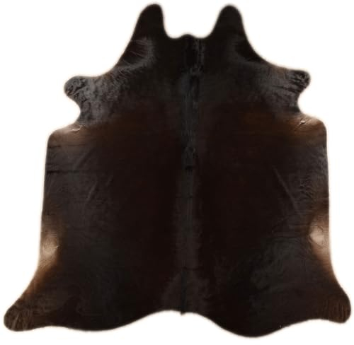 generisch KUHFELL Teppich EXOTISCH BRAUN Natur ca. 210 x 200 cm Rinder Fell Teppich BRAUN VON KUHFELLE ONLINE