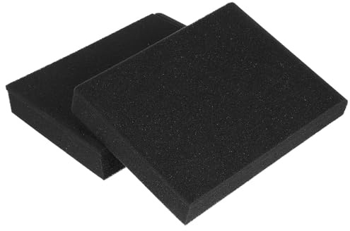 Holibanna Small Speaker Isolation Pad 8.66X6.30X1.42 Inch High-Density Acoustic Foam Cushion for Vibration Absorption and Multi-Angle Sound Monitor Support 2 Pack