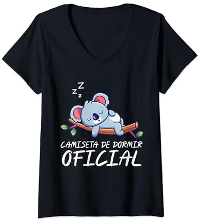 Camiseta oficial de dormir I Lindo Koala Camiseta Cuello V
