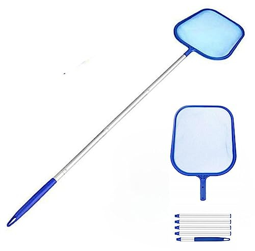 Eidoct Pool Skimmer, Swimming Pool Leaf Skimmer Hand Net with Telescopic Pole