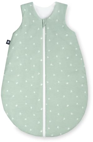 Julius Zöllner Baby Ganzjahresschlafsack aus Jersey Baumwolle, Standard 100 by Oeko-Tex, Made in Germany, Gr. 98, Stary