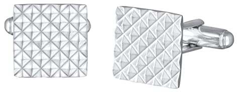 Kuzzoi Manschettenknöpfe für Herren im modischen Pyramiden Design aus 925 Sterling Silber, Cufflinks für das Hemd, Stilvolles Männer Geschenk für Hochzeit und Geburtstag