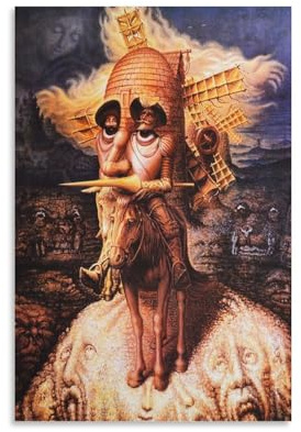 Optische Täuschung von Salvador Dalí Maler, Poster, dekoratives Gemälde, Leinwand, Wandkunst, Wohnzimmer, Schlafzimmer, 60 x 90 cm