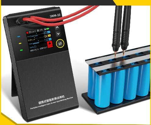 QiudanTimes SWM-10 Portable Battery Spot Welder DIY Mini Welding Machine 18650 Battery Pack Welding Tool 5000mah Weldable 0.25mm(SWM-10)