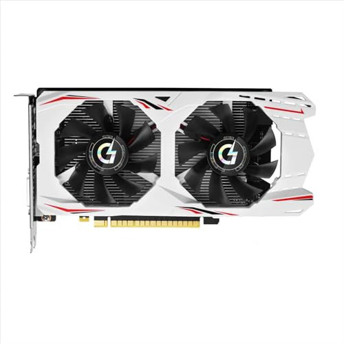 PELADN Scheda Video GTX 1050 Ti GTX1050Ti 4 GB GDDR5 128 bit 1291MHz, Scheda Grafica GPU per PC Gaming, DVI, HDMI, DisplayPort, PCI Express 3.0 x16, Supporta DirectX 12 - Bianco
