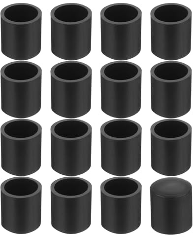 QUARKZMAN 76pz Coperture per Piedini Sedie, 10mm (2/5) Tappi per Sedie Senza Marchio Coperture per Piedini Antiscivolo Pavimenti Tappi Estremità Tavoli Rotondi Mobili, Nero