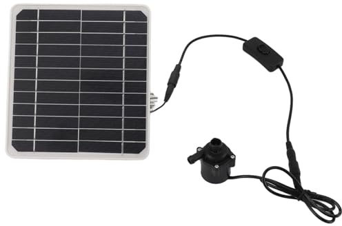 Solar-Wasserpumpen-Set für Selbstgebaute Springbrunnen Im Freien, 50W Solarbetriebene Springbrunnenpumpe, Solarpanel-Set für den Außenbereich, Solar-Wasserpumpe für Vogelbad,Teiche