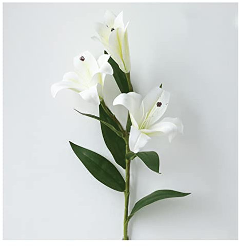 Künstliche Blumen zur Dekoration, Simulationsblume, künstliche Lilien, Blumen, künstliche Lilien, Blumenstrauß, mehrfarbig, optional für Zuhause, Tisch, Hochzeit, Dekoration, künstliche Blumen,