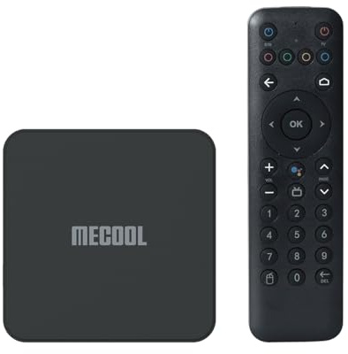 KM7 Android 11.0 TV Box Certificato ATV 32GB Quad Core Amlogic S905Y4 WiFi 2.4G/5.8Ghz BT5.1 4K Bluetooth Voice Control Smart Home Player