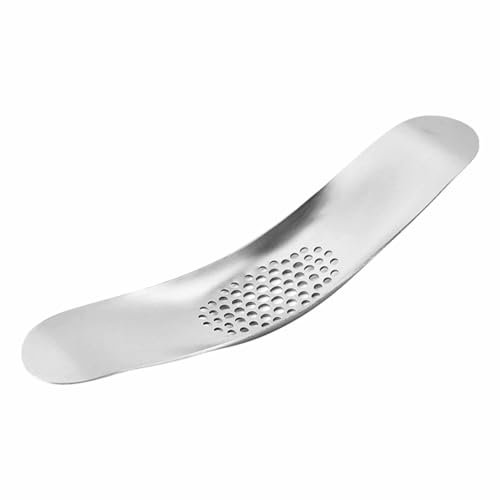 Schiaccia aglio e schiaccia-aglio, in acciaio inox 304 Rocker per una facile preparazione, lavabile in lavastoviglie Smart Kitchen Tool