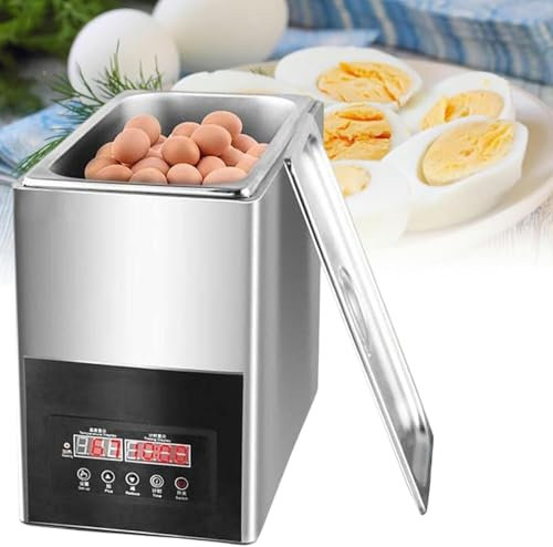 WJFTODAY Hervidor de Huevos eléctrico de Aguas Termales - Hervidor automático de 800 W coguas Termales - Hervidor automático de 800 W con función de Calentamiento y Control de Temperatura Inteligente