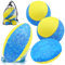 Okabay Water Bouncing Balls Set - 4 Piece Quick-Dry Pool Skipping Balls, Disc, Football with Mesh Bag - Water Skipping Ball for Kids & Adults - Fun Pool, Lake & Sea Summer Games