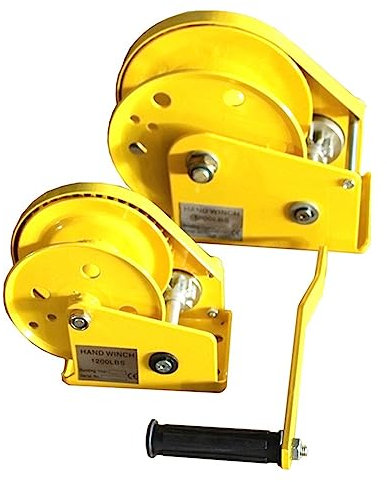 Verricello elettrico, verricello a manovella, autobloccante, con freno, verricello manuale, verricello a manovella per uso domestico, macchina di trazione, per garage, magazzini, fabbriche (1800 sen
