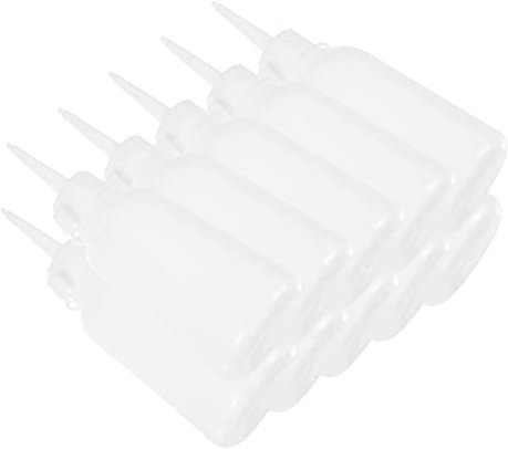 OFFIGAM 10pcs Small Plastic Squeeze Bottles Caps for Liquid Glue Empty Craft Bottles Needle Tips for DIY Sealing Agent Construction and Art Projects