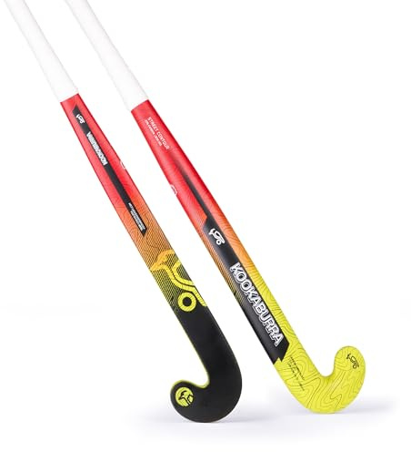 Kookaburra Contour Hockey Stick, Bastone Unisex, Rosso e Giallo, 36.5 Light