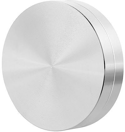 FONDOTIN Plateau Argenté à en D'aluminium à Gâteaux de Alliage Palier Tournant L'usure Résistant Rotation à 360° Rond pour Présentoir et Table à Manger