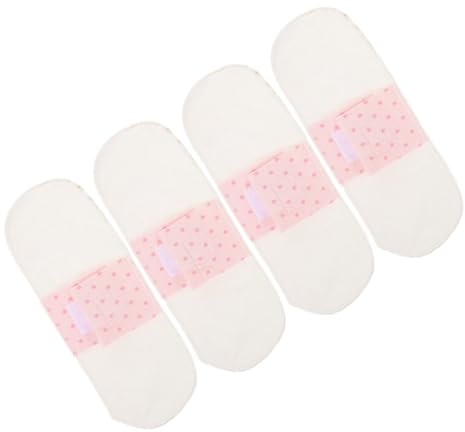 BATHVEVE 4 piezas Unidades de Compresas Menstruales de Tela Reutilizables para Mujer Suaves y Transpirables de Algodón con Diseño para Embarazo Posparto y Protección Diaria