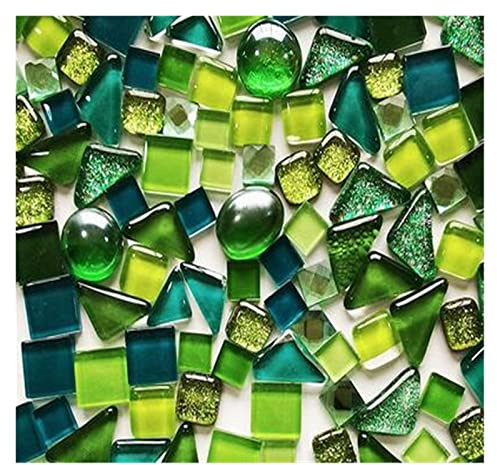 KFGISD, 250g/förpackning Kristallglasmosaikplattor Oregelbunden Form Gör-det-själv Hobbyer for Barn Glitter Glänsande Blandad Mosaiksten Handgjorda Konstmaterial,Mosaikplattor(Multi color)
