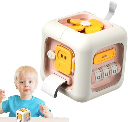 Beschäftigungswürfel Spielzeug,Sensorisches Pädagogisches Lernspiel Für Reisen Und Unterwegs | Beschäftigungswürfel Reisespielzeug - Geschenk für Kinder Mädchen zu Festtagen und Urlaub