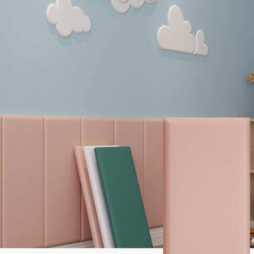 Cafusesdd Panneaux muraux rembourrés à décoller, papier peint thermique doux, coupe de forme libre 3D, coussinets de protection murale adaptés à la décoration de la tête de lit(C,4PCS)