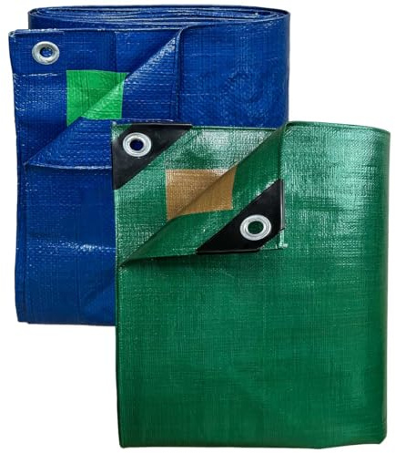 Pack 2 Teli Agricoli TECPLAST - Top Dimensioni - 3x5m (x1) HQ250AG + 4x5m (x1) SR150AG - Teloni occhiellati - PD5AG