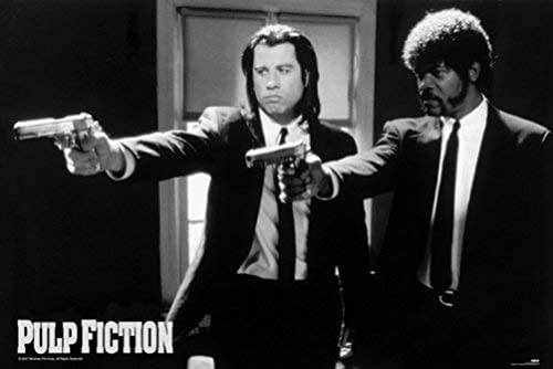 Empire 294005 Pulp Fiction - Póster de la película Pulp Fiction (91,5 x 61 cm), diseño de J. Travolta y Samuel L. Jackson