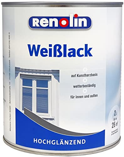 Renolin Weißlack hochglänzend 2 l