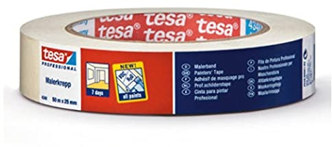 tesa Maler Krepp 4348 Standard Papierabdeckband, 30 mm x 50m