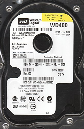 WD400BB-75JHA0, DCM HSBHYTJAH, Western Digital 40GB IDE 3.5 Festplatte
