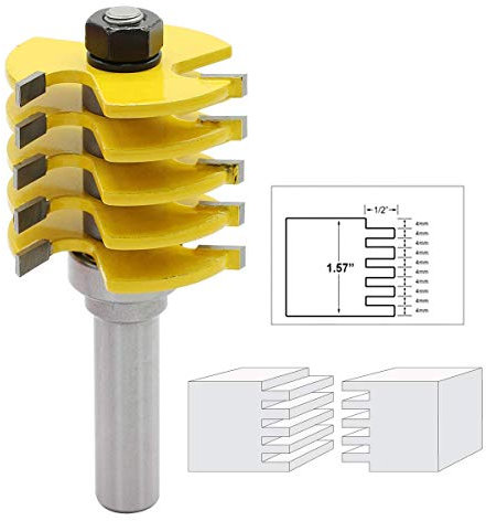 Fresa di giunzione per pollice di pollice, giunto per scalpello da lavoro del legno