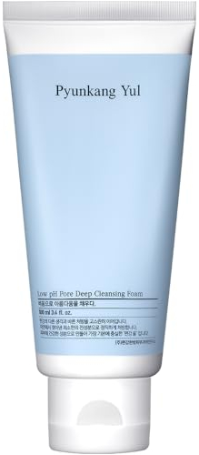 [PKY] Pyunkang Yul Low pH Pore Deep Cleansing Foam – Korean Face Cleanser with Diatomite, Tea Tree & Centella, Soothes & Deeply Cleanses, Gentle Makeup Remover [100ml / 3.4 Fl. Oz]