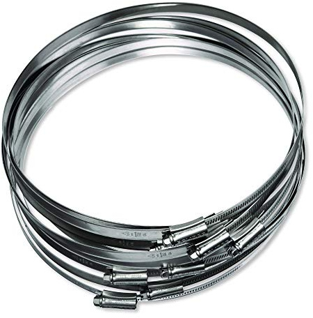 Eclipse Professional Tools ECW4-10 W4 Bolsa de 10 abrazaderas de acero inoxidable 304 de tornillo sinfín de 190-230mm (7 ½ - 9)