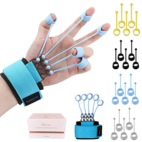 Finger Exerciser,4 Resistance Levels Finger Strengthener for Hand Therapy, Rock Climbing - Relieve Pain for Arthritis, Carpal Tunnel, Hand Strengthener and Finger Strengthener