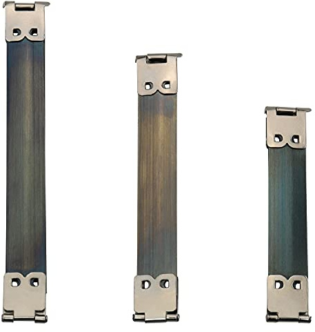 ZCZQC Telaio flessibile interno 12 pezzi 3Size metallo interno Flex bacio fermagli clip molla ganci borse cerniere per fai da te artigianato portamonete borsa argento