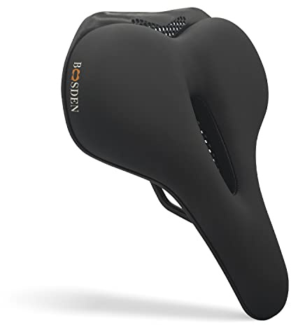 BOOSDEN Sella Bici Comoda, Sellino Bici Morbido, Sella Bici da Corsa, Anti-Prostatic MTB Saddle, In Confortevole Memory Foam, Sellino per Biciclette da Strada, City Bike