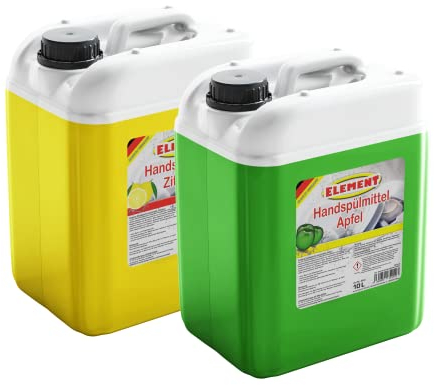 Geschirrspülmittel | Spülmittel | Handspülmittel | Apfel & Zitro | 20 Liter | mit hoher Fettlösekraft | Geschirrreiniger |