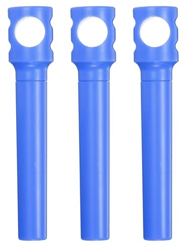 sourcing map 3 cavatappi tascabili da 10,7 cm, portatile, in plastica, mini apribottiglie per vino, per campeggio, viaggi, blu