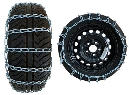 Winter-Schneeketten, 2 Stück, Schneereifenketten – rutschfeste Notfall-Reifenketten, Auto-Schneekette für LKW, Minivan, Pickup, SUV/ATV/UTV P205/75R15