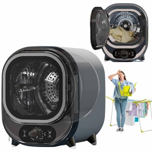 DDZJTPP Mini Asciugatrice 450w Asciugatrice Centrifuga Portatile Asciugatrice Piccola 0.8kg 2 modalità di Asciugatura,per Piccoli Appartamenti O Dormitori,Elegantblue