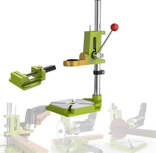 FLTRGO Bohrständer für Bohrmaschine, Bohrmaschinenständer für Handbohrmaschine, Verstellbarer Tischbohrmaschine Ständer für Bohrmaschinen DIY Werkzeugpresse