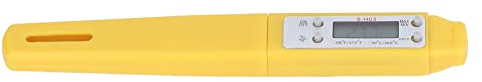 Digital Food Thermometer, Pen Thermometer Digital Food Thermometer Automatic Calibration Pen Electronic Pocket Thermometer, Instantly Read Meat (Yellow)