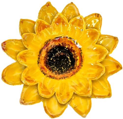 Sonnenblume Keramik Durchmesser ca. 13-14 cm
