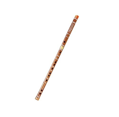 Bambusflöte Professionelle Flöte Anfänger Querflöte Bitter Bambusflöte Zweiteiliges Nationales Musikinstrument Im Antiken Stil Auf Nullbasis(Brown,F Key)