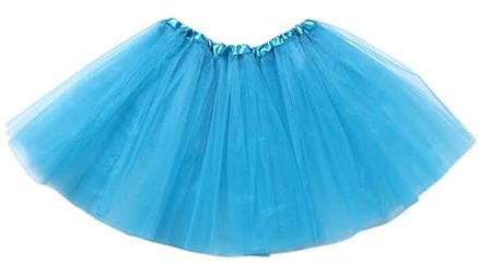 TEROTY Girl Tutu Skirt 3-Layered Tulle Skirts for Little Girls Fluffy Ballet Dress Up for Party Halloween Costume,2-8 Years Old (UK, Age, One Size, Regular, Standard, Blue)