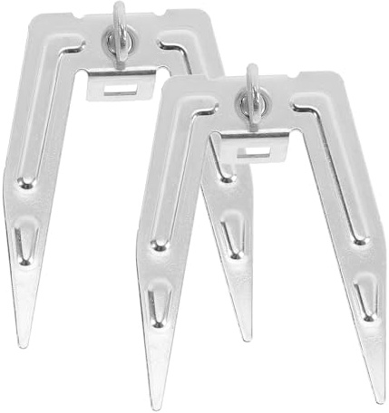 Tenedor para Pollo Asado de Acero Inoxidable 2 Piezas Plata