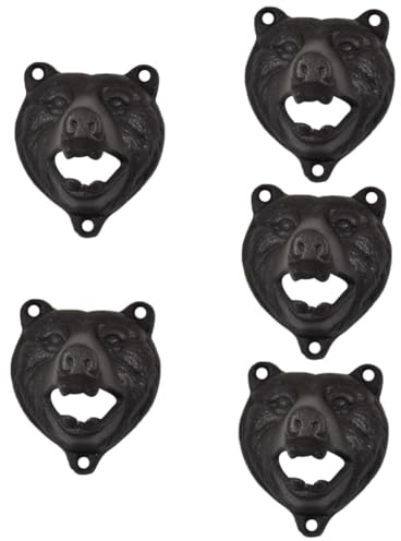 ULTECHNOVO 5 Pezzi Apribottiglie da Muro Forma Apribottiglie in Accessorio Vintage per Bar Rimozione Facile Dei Tappi Unico per Feste e Decorazione Murale
