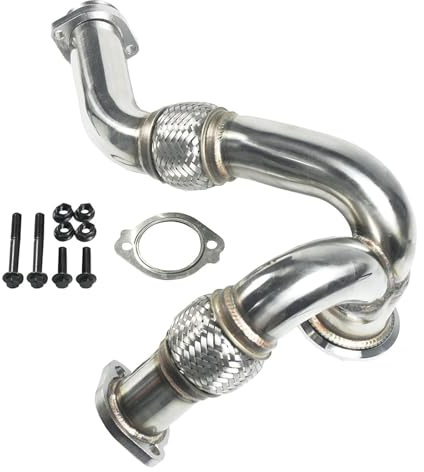 daili store Y-Rohr for 2003–2007, kompatibel mit Ford F250/F350/F450/F550, kompatibel mit Super Duty 6,0 l Powerstroke-Diesel-Turbolader, Y-Rohr, Auspuffrohr