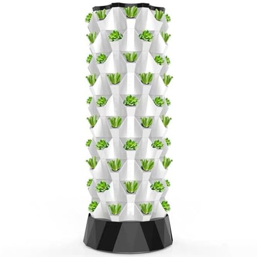 Juego de torre hidropónica, sistema de cultivo aeropónico automatizado para verduras y hierbas, regalo de jardinería interior