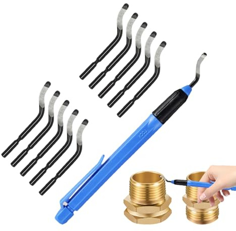 Chamfering Tool Deburring Tool Set | Manual Bevel Pen-shaped Alloys Precision Burr Removal, Reamer Po