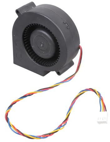 Ventilador de refrigeración de 4 cables, 12 V, 48 CFM, refrigeración industrial para electrónica y parrilla de carbón, soplador de alambre de arranque